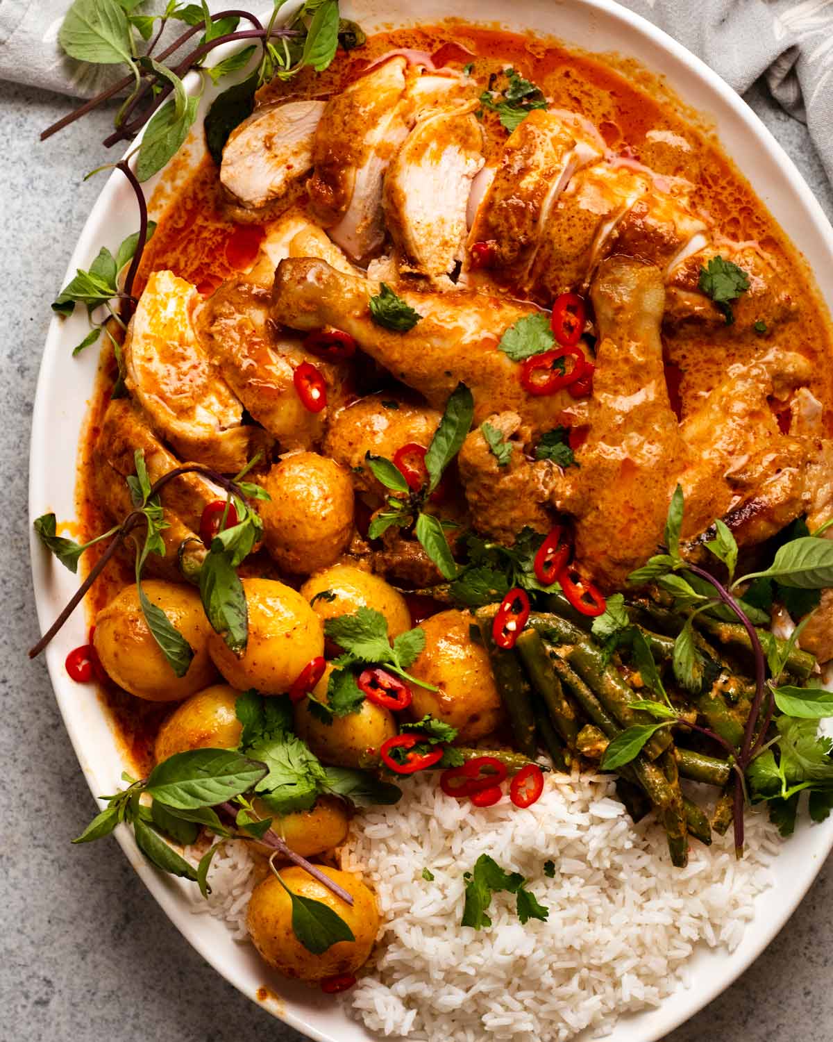 Thai Red Curry Pot Roast Chicken | Recipe Cloud App