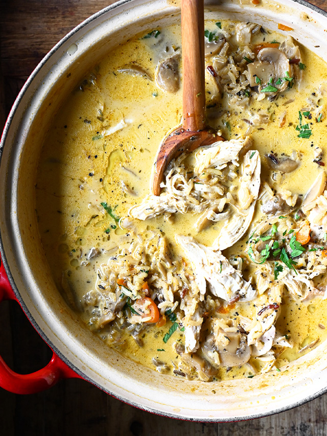 Mushroom Chicken And Wild Rice Soup | Recipe Cloud App