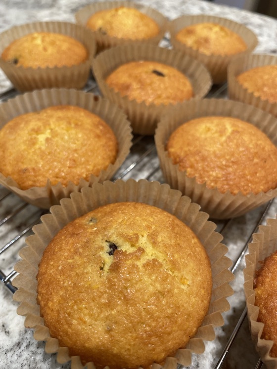 Orange Polenta Muffins With Chocolate Chips | Recipe Cloud App