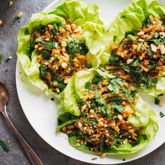 Peanut Lettuce Wraps | Recipe Cloud App