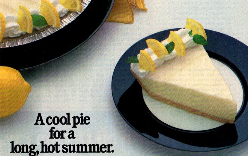No-Bake Sour Cream Lemon Pie Recipe From 1982 - Click Americana | Recipe Cloud App
