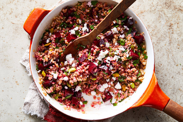 Skillet Beet And Farro Salad Recipe | Recipe Cloud App