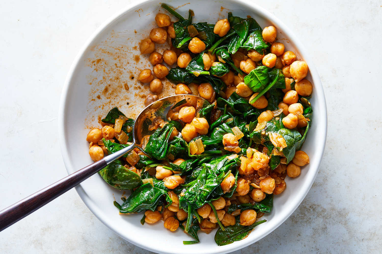 Chickpeas With Baby Spinach Recipe | Recipe Cloud App