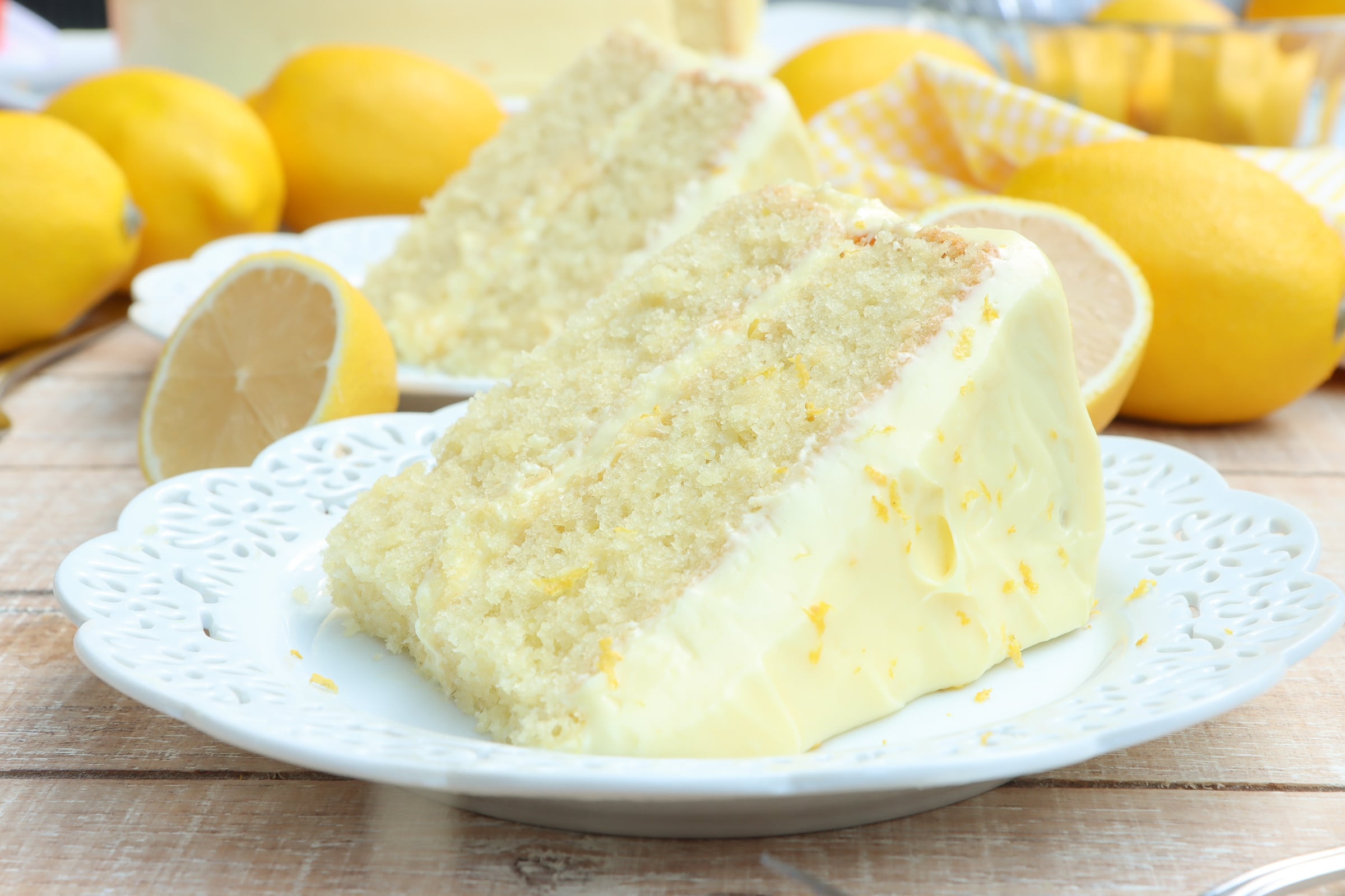Lemon Velvet Cake W/ Lemon Cream Cheese Frosting | Recipe Cloud App