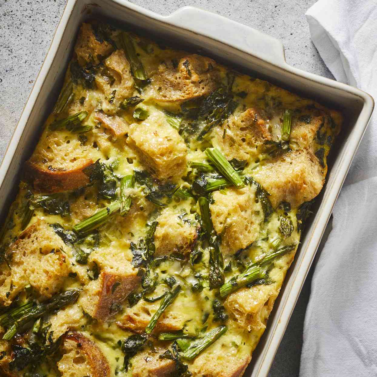 Overnight Vegetarian Spring Egg Casserole | Recipe Cloud App