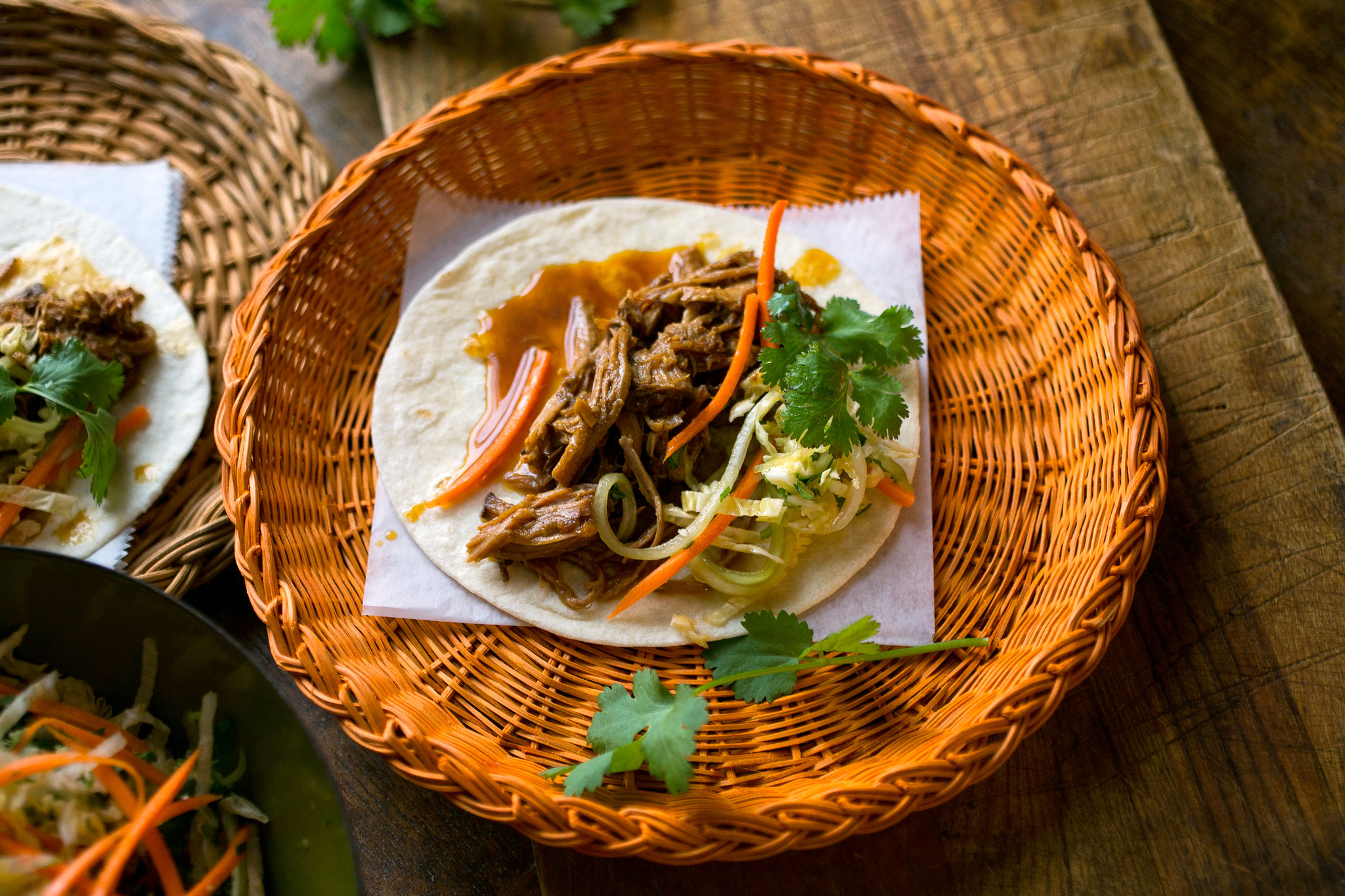 Slow Cooker Pork Tacos With Hoisin And Ginger Recipe | Recipe Cloud App
