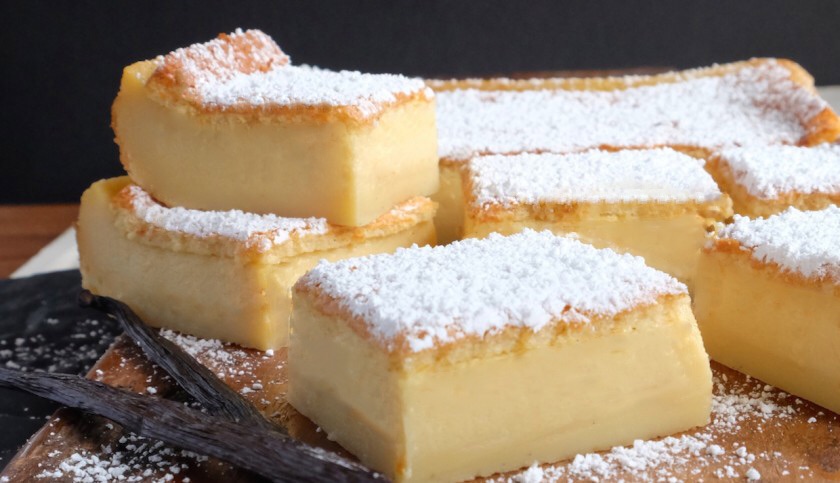 Vanilla Custard Magic Cake | Recipe Cloud App