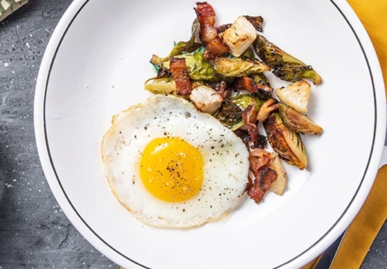 Keto Brussels Sprouts & Bacon Hash | Recipe Cloud App