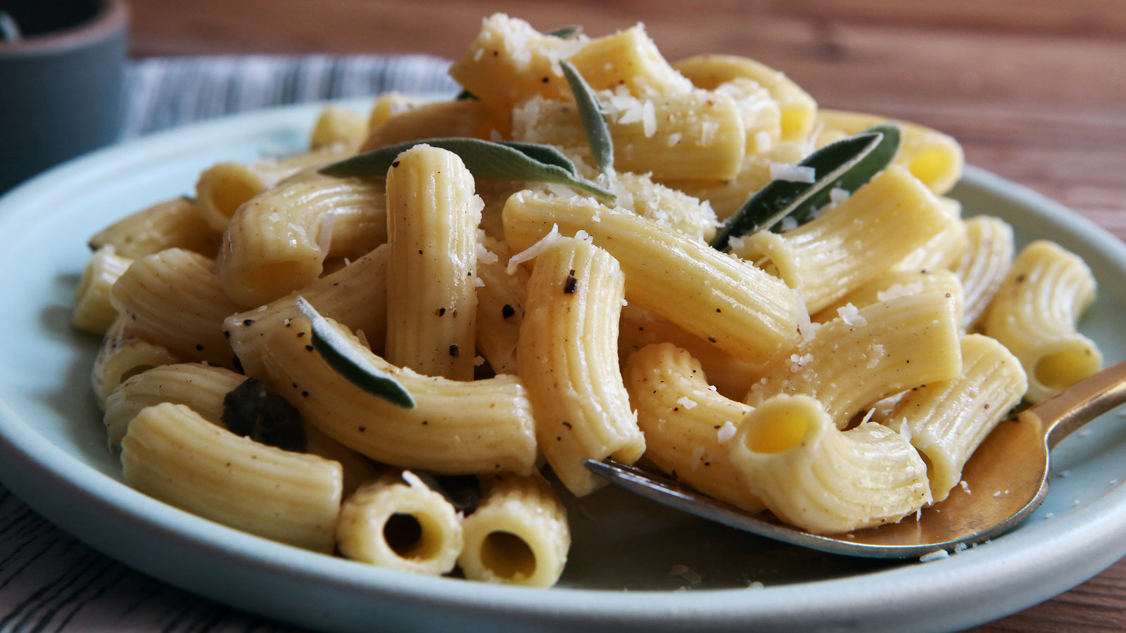 Pasta With Butter, Sage And Parmesan Recipe | Recipe Cloud App