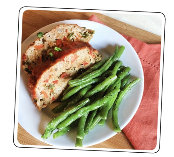 Meatloaf with Spiced Green Beans | Recipe Cloud App