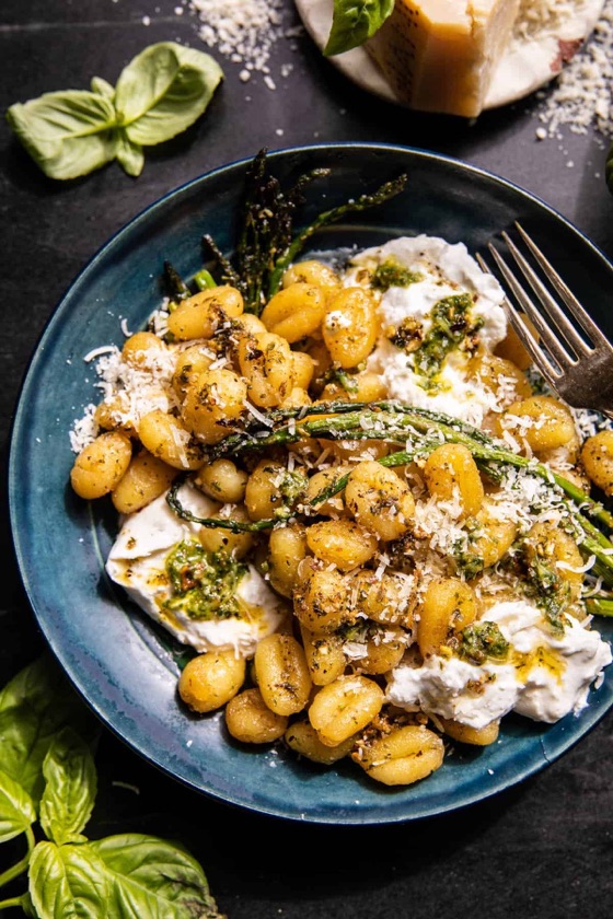 Lemon Pesto Burrata And Brown Butter Gnocchi - Half Baked Harvest | Recipe Cloud App