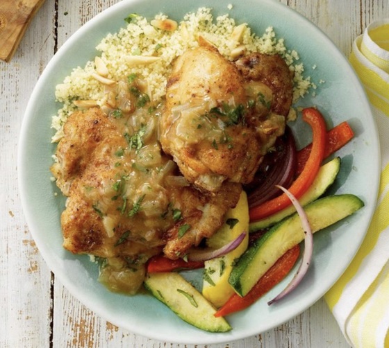 Moroccan Chicken Thighs With Couscous | Recipe Cloud App
