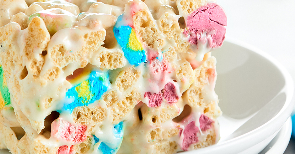 LUCKY CHARMS MARSHMALLOW TREATS RECIPE | Recipe Cloud App