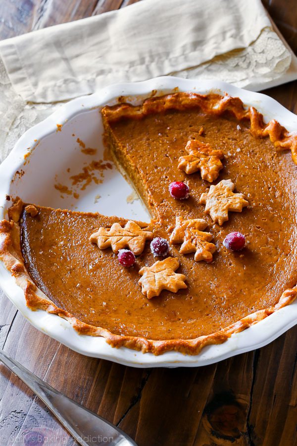 Pumpkin Pie Recipe - Sally's Baking Addiction | Recipe Cloud App