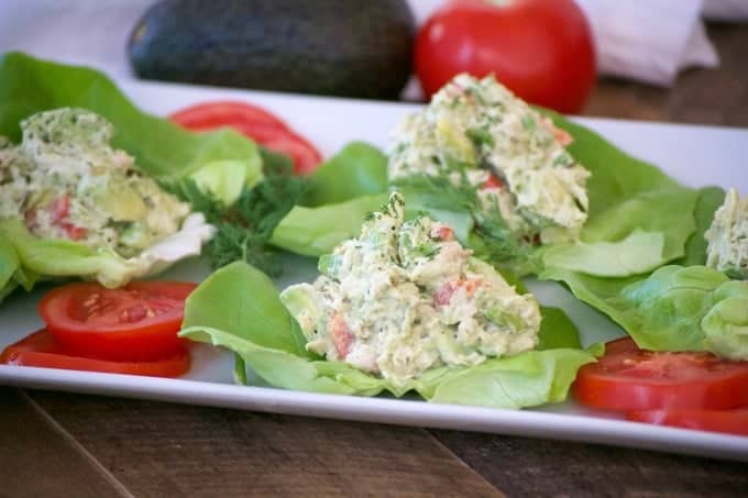 Avocado Tuna Salad Lettuce Wraps | Recipe Cloud App
