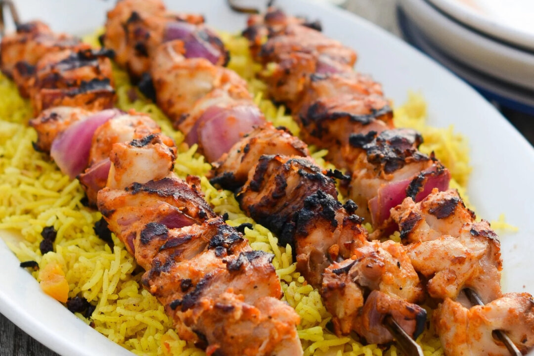 Middle-Eastern Grilled Chicken Kabobs | Recipe Cloud App