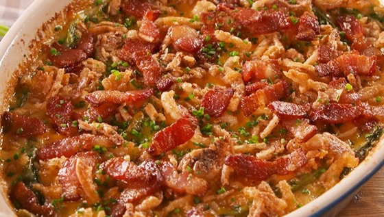 Loaded green bean Casserole | Recipe Cloud App