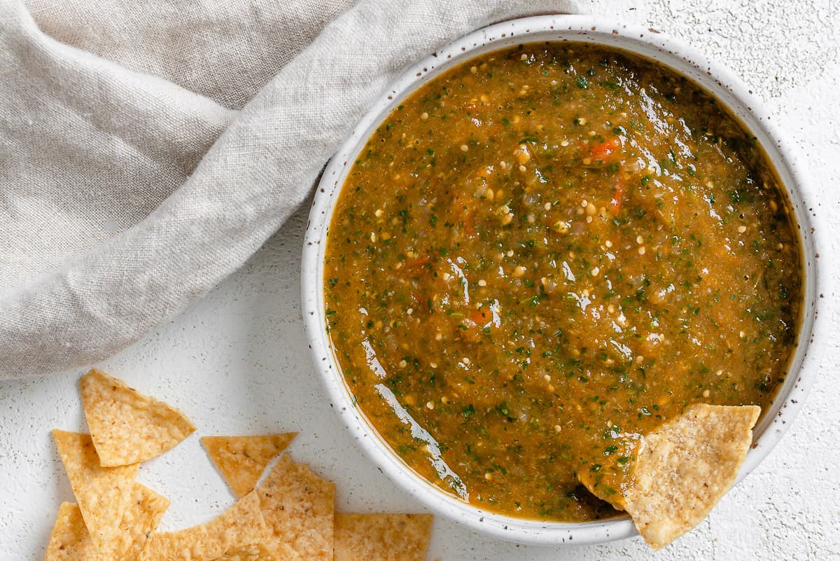 Tomatillo Green Chili Salsa | Recipe Cloud App