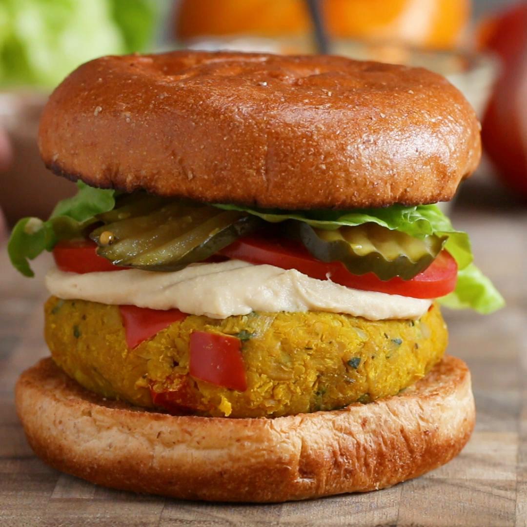 Cauliflower & Chickpea Burgers | Recipe Cloud App