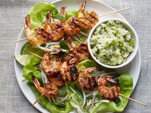 Thai-Style Basil Shrimp with Basil-Coconut Rice | Recipe Cloud App