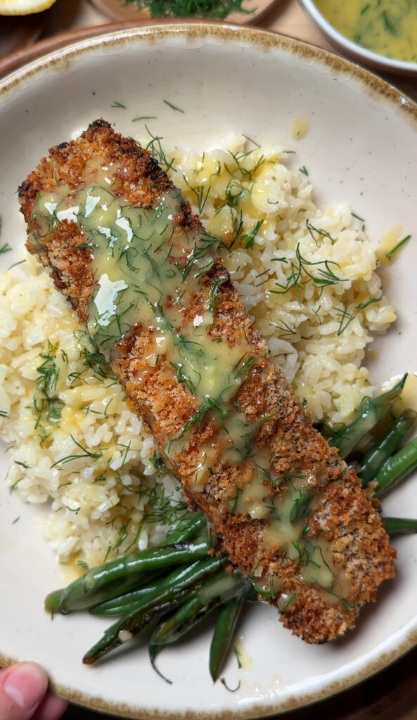 Dijon Dill Panko Crusted Salmon - Nutrient Matters | Recipe Cloud App