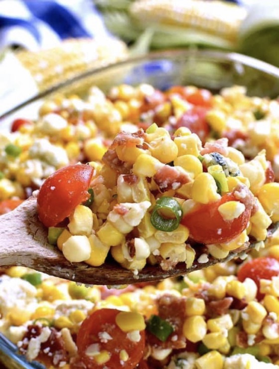 Corn: Bacon Blue Cheese Corn Salad | Recipe Cloud App