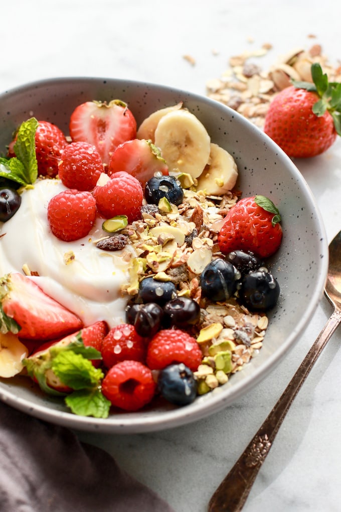 Fruit, Yoghurt & Muesli Bowl | Recipe Cloud App