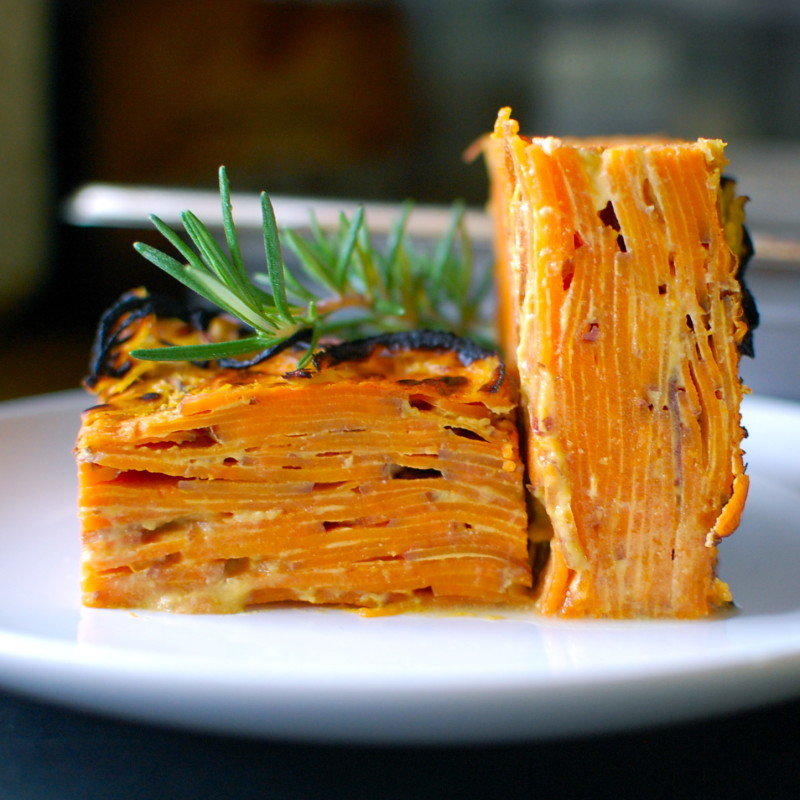 Miso Sweet – Potato Pie, Crispy Onion Crust | Recipe Cloud App