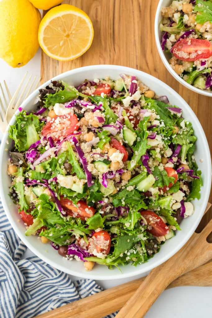 Mediterranean Quinoa Salad With Lemon Vinaigrette | Recipe Cloud App