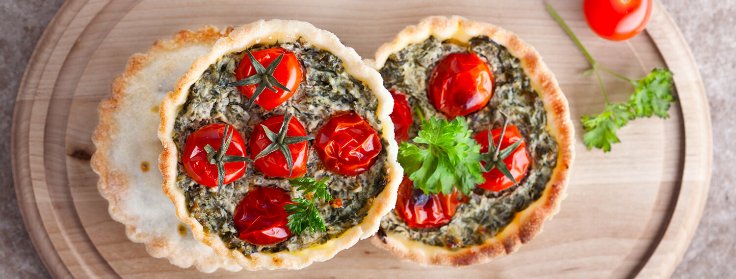Spinach And Mushroom Quiche | Recipe Cloud App