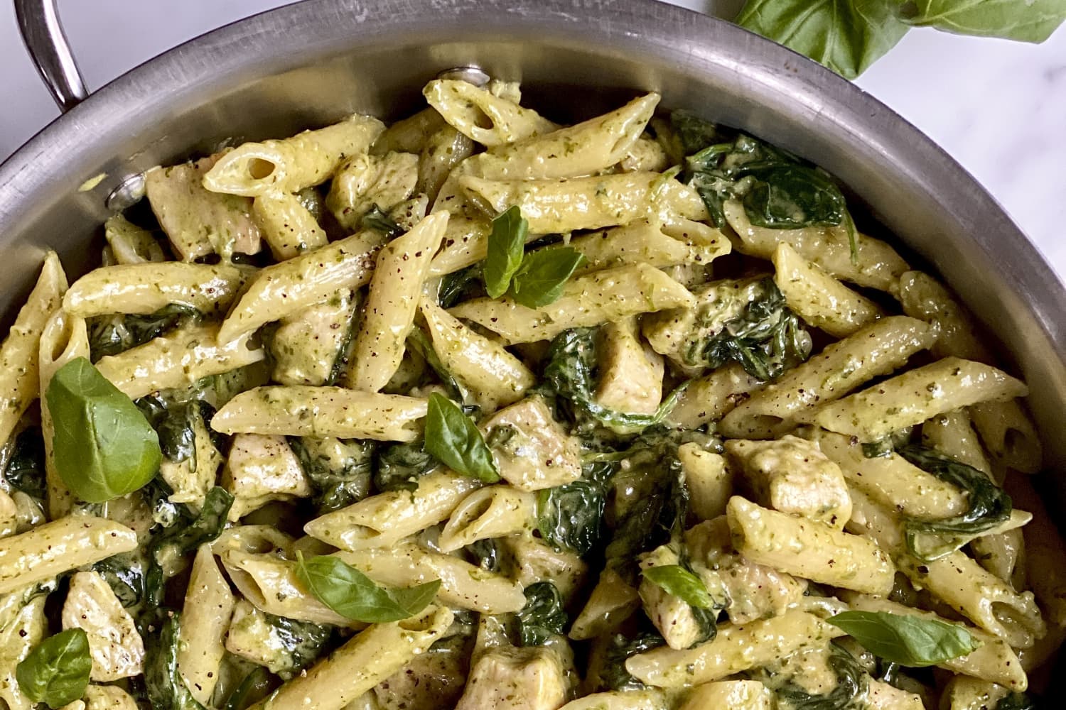 Creamy Chicken Pesto Pasta | Recipe Cloud App