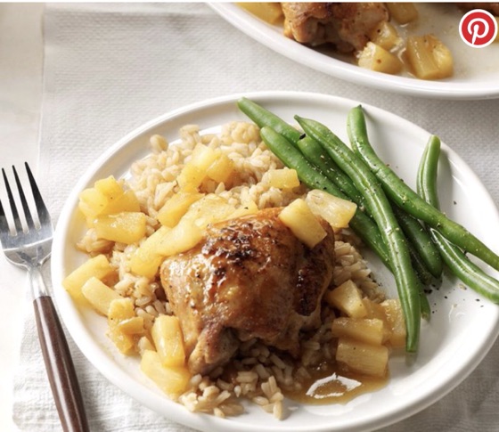 Pineapple-Glazed Chicken Thighs | Recipe Cloud App