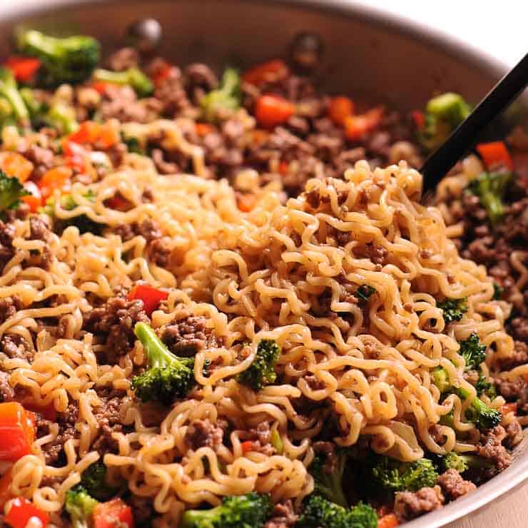 Healthy Beef Ramen Noodles | Recipe Cloud App