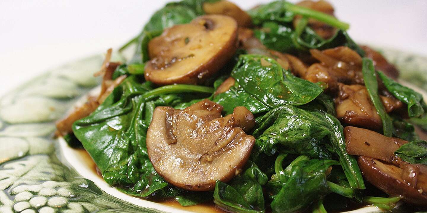 Mushrooms And Spinach: Italian Style | Recipe Cloud App