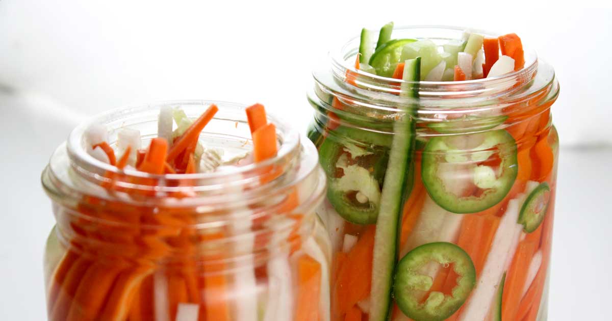 Quick And Easy Pickled Sandwich Veggies | Recipe Cloud App