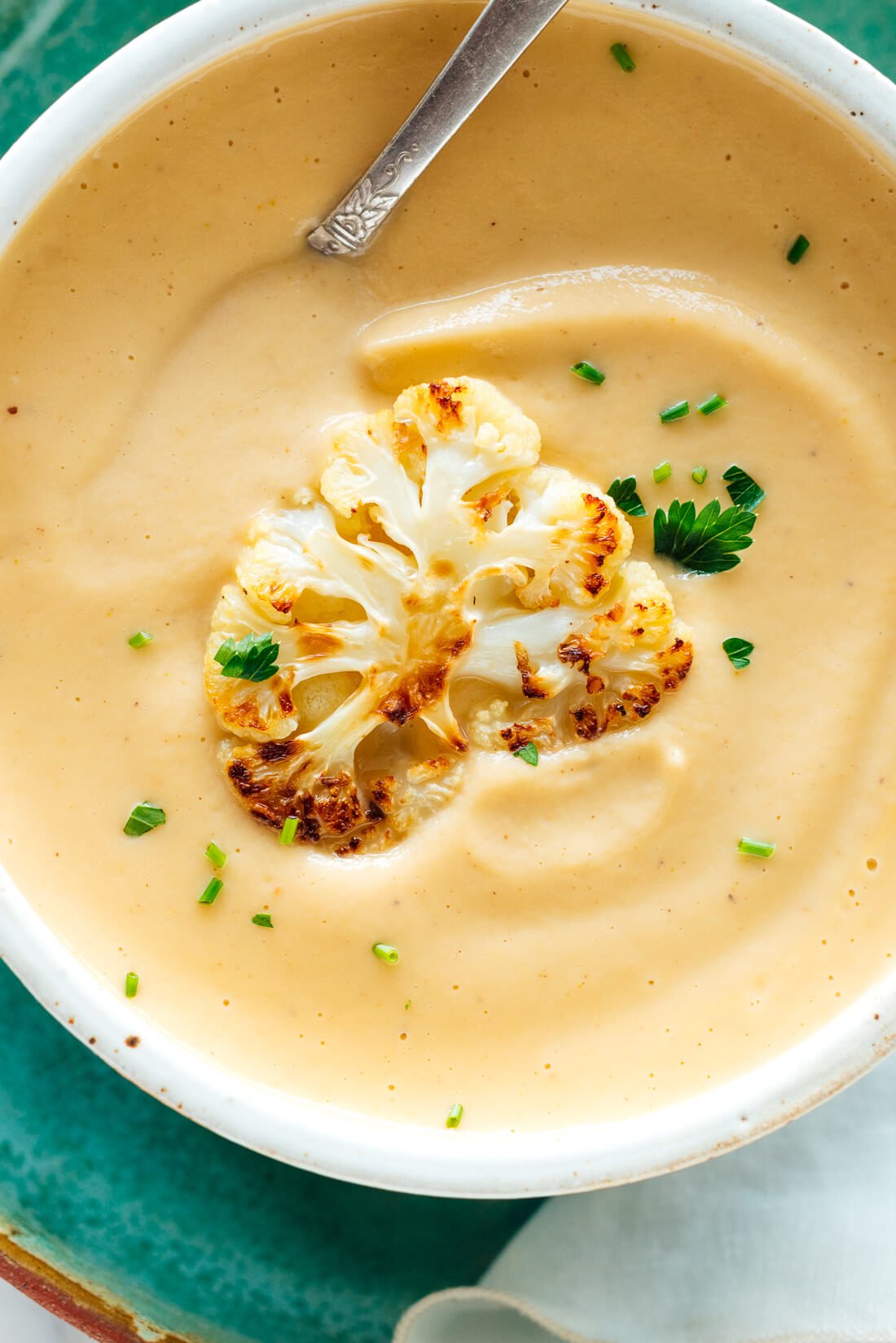 Creamy Roasted Cauliflower Soup | Recipe Cloud App