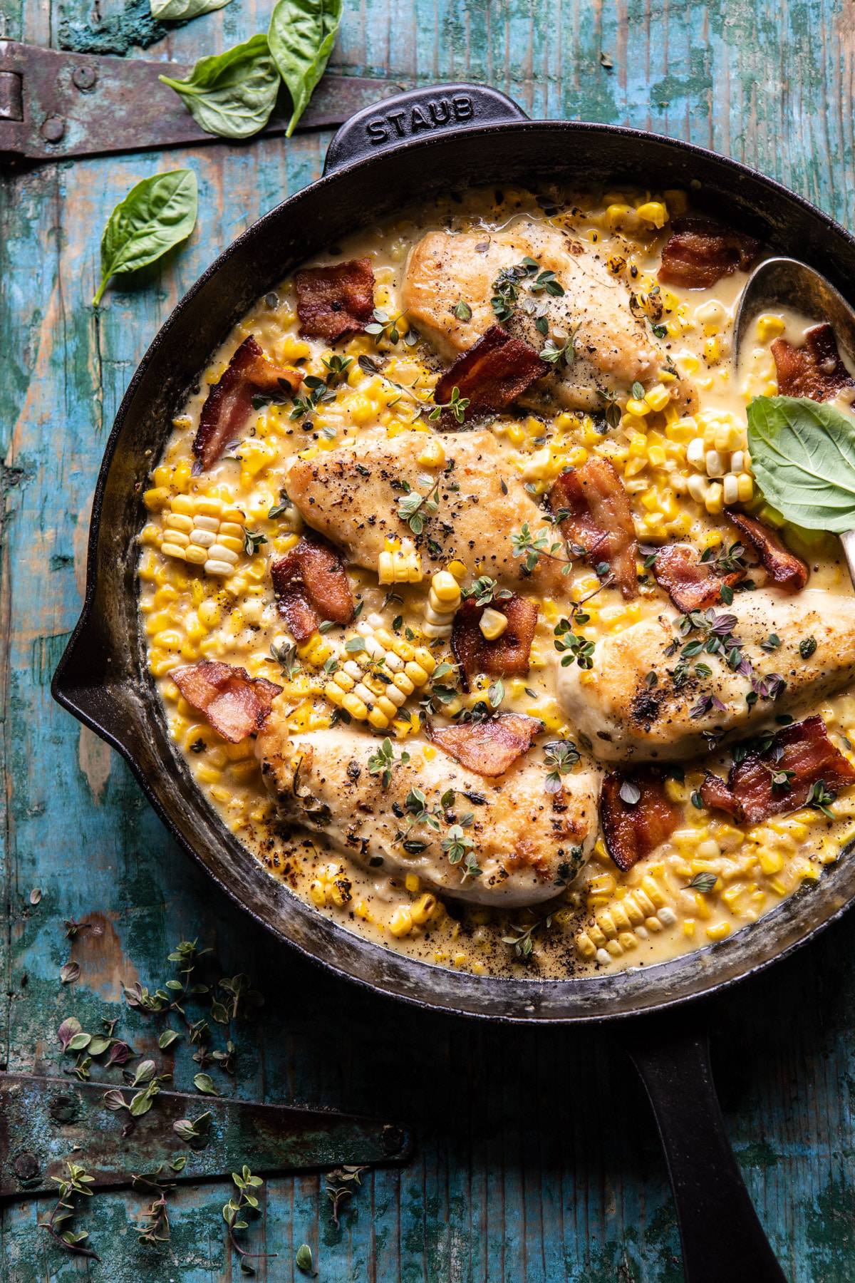 Garlic Butter Creamed Corn Chicken. | Recipe Cloud App