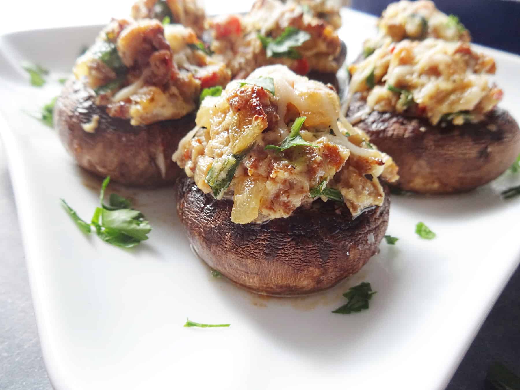 Chorizo Stuffed Mushrooms Appetizer | Recipe Cloud App