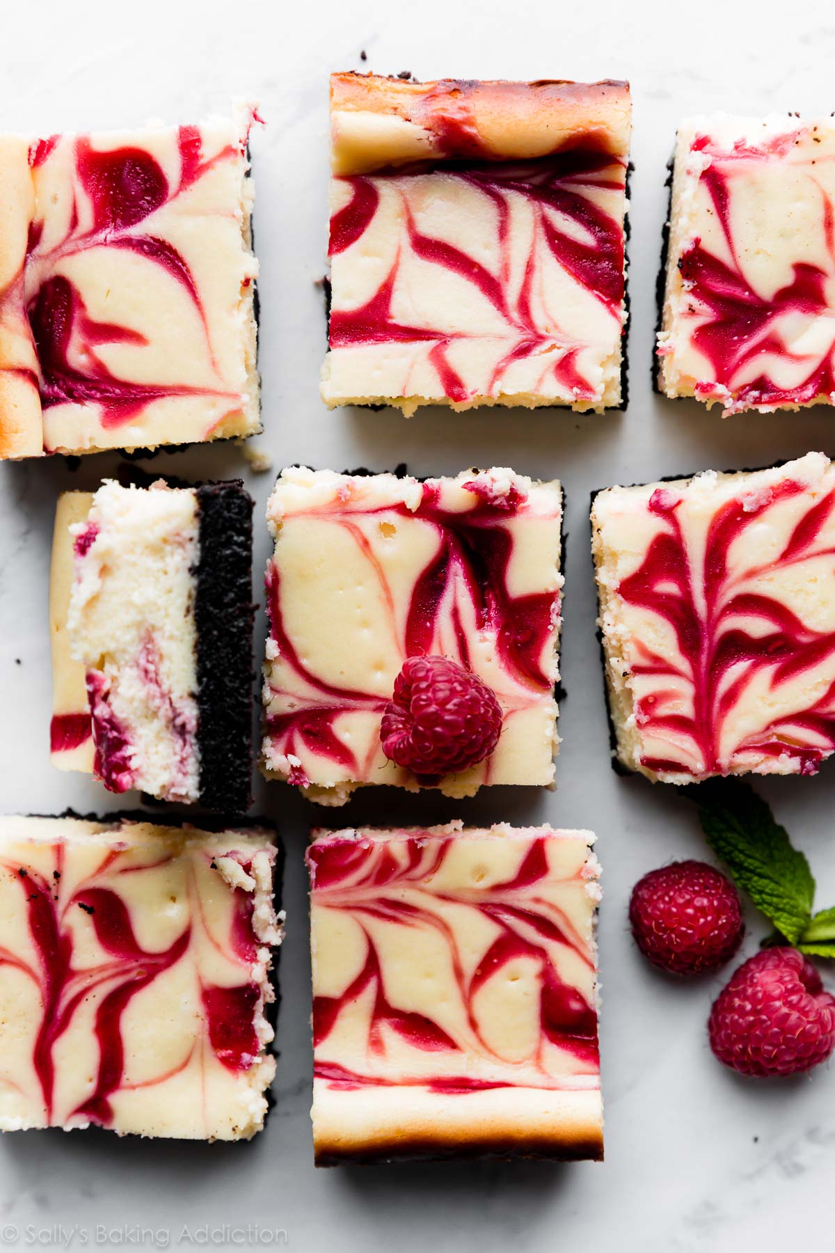 White Chocolate Raspberry Cheesecake Bars | Recipe Cloud App