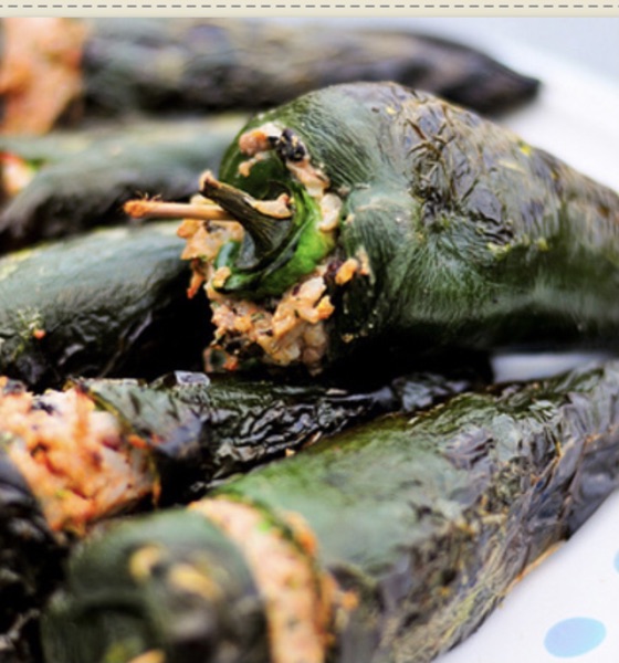 Grilling: Stuffed Poblanos With Black Beans And Cheese Recipe | Recipe Cloud App