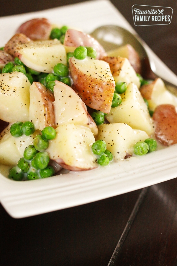 Creamed Peas and Potatoes | Recipe Cloud App