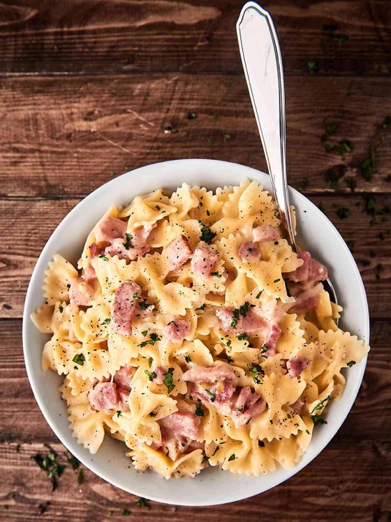 One Pot Ham And Cheese Pasta Recipe | Recipe Cloud App