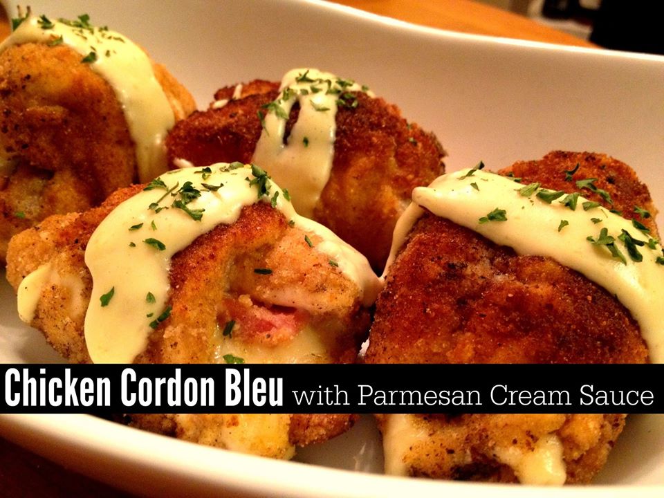 Chicken Cordon Bleu With Parmesan Cream Sauce | Recipe Cloud App