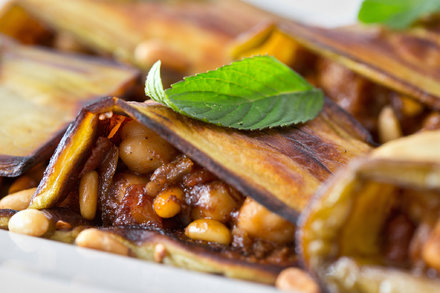 Roasted Eggplant With Spiced Chickpeas | Recipe Cloud App