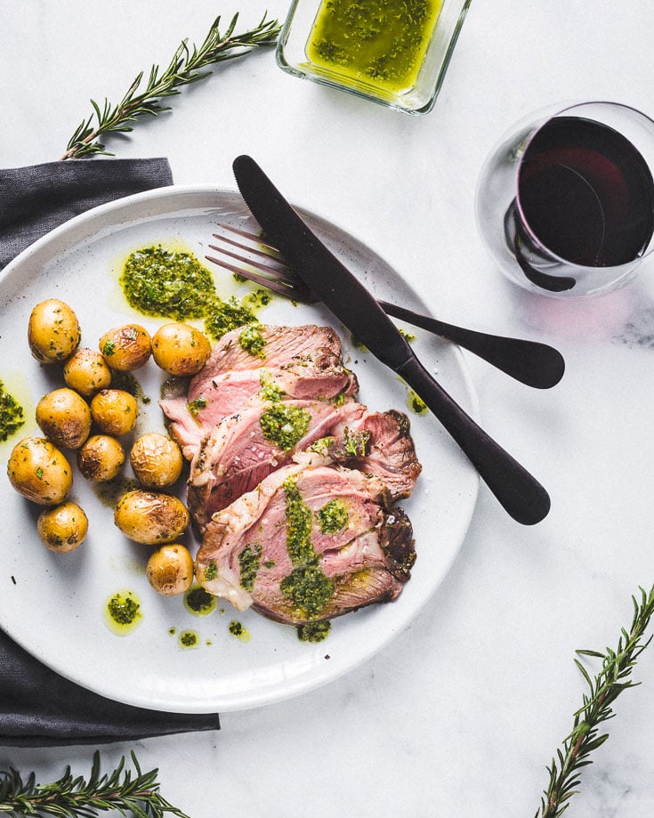 Sous Vide Leg Of Lamb And An Italian Salsa Verde Sauce | Recipe Cloud App