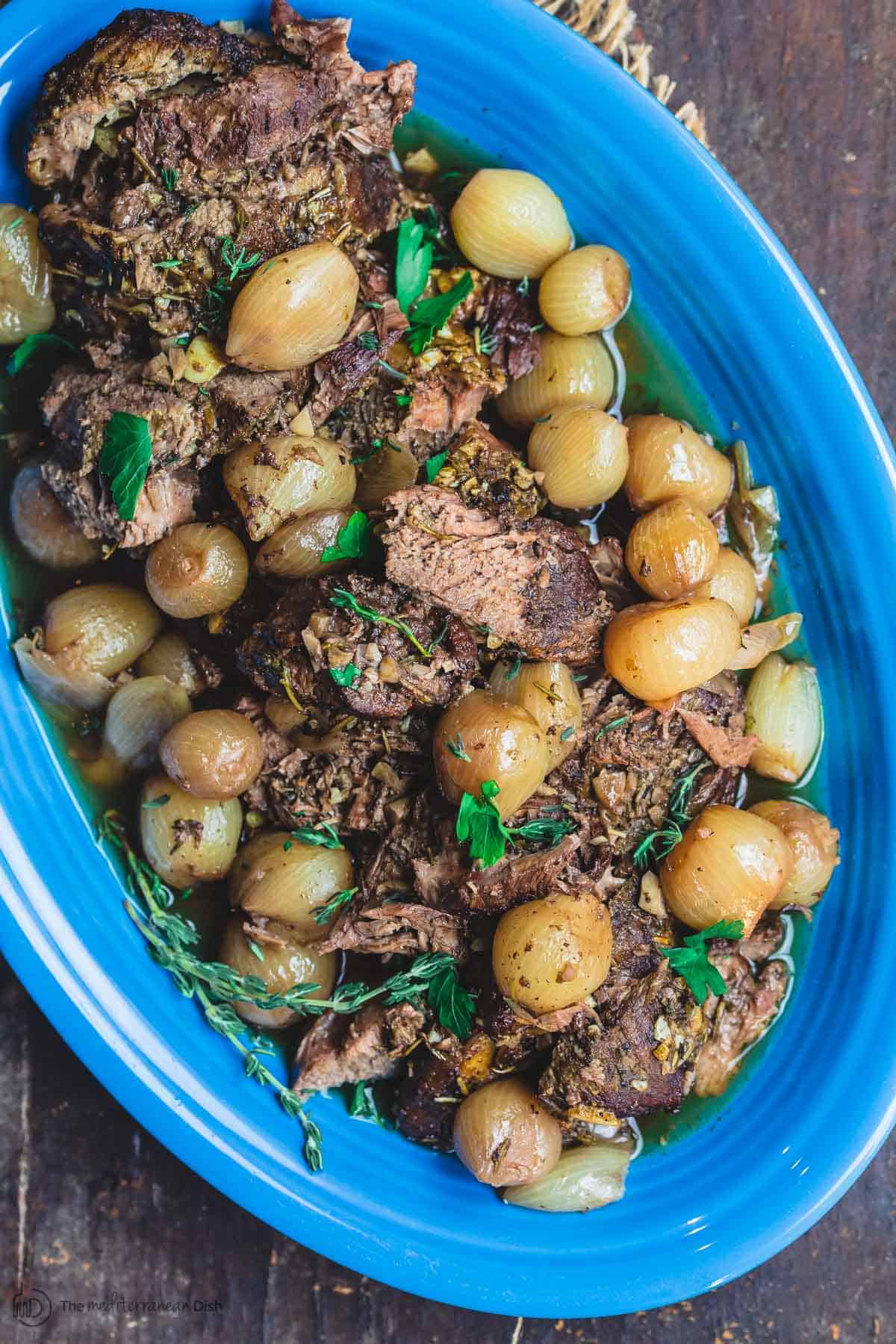 Leg Of Lamb: Slow Cooker Greek Style | Recipe Cloud App