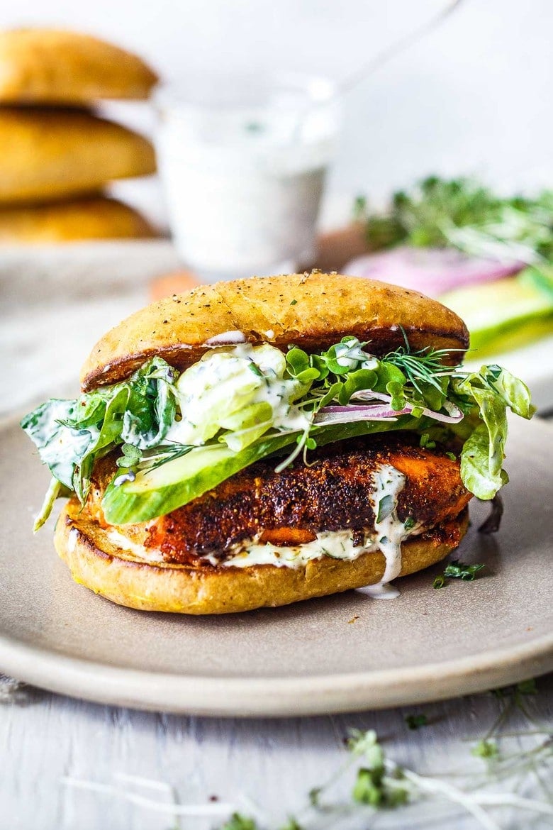 Blackened Salmon Sandwich | Recipe Cloud App