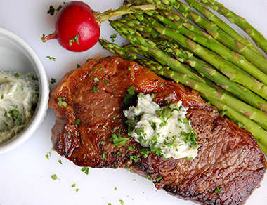 New York Strip Steak With Gorgonzola Butter | Recipe Cloud App
