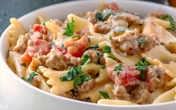 Italian Sausage Bow Tie Pasta | Recipe Cloud App