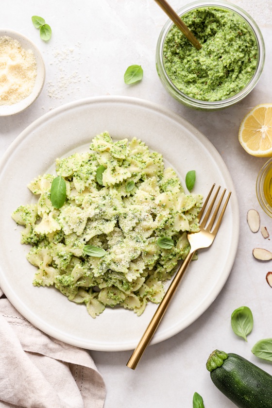 Zucchini Pesto Pasta | Recipe Cloud App